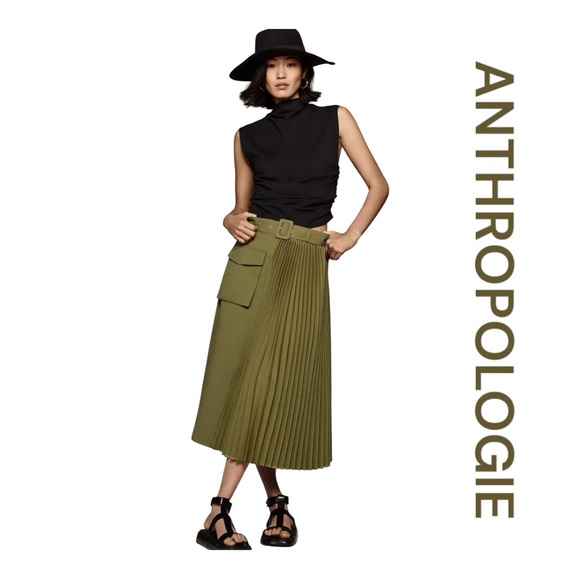 MARE MARE X ANTHROPOLOGIE Midi Skirt, Size S.